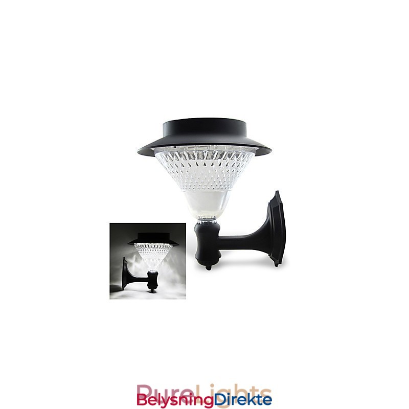 Utendørs Solcelledrevet Hvit Villa Veggmontert Hagegårdsdør Sti Lyslampe