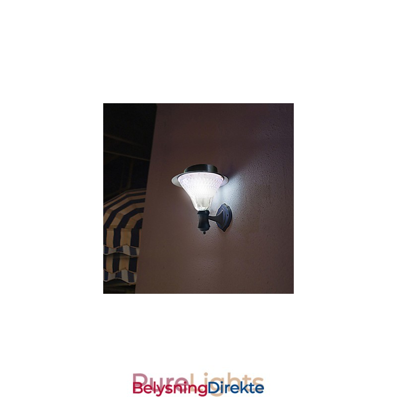 Utendørs Solcelledrevet Hvit Villa Veggmontert Hagegårdsdør Sti Lyslampe