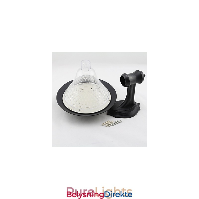 Utendørs Solcelledrevet Hvit Villa Veggmontert Hagegårdsdør Sti Lyslampe