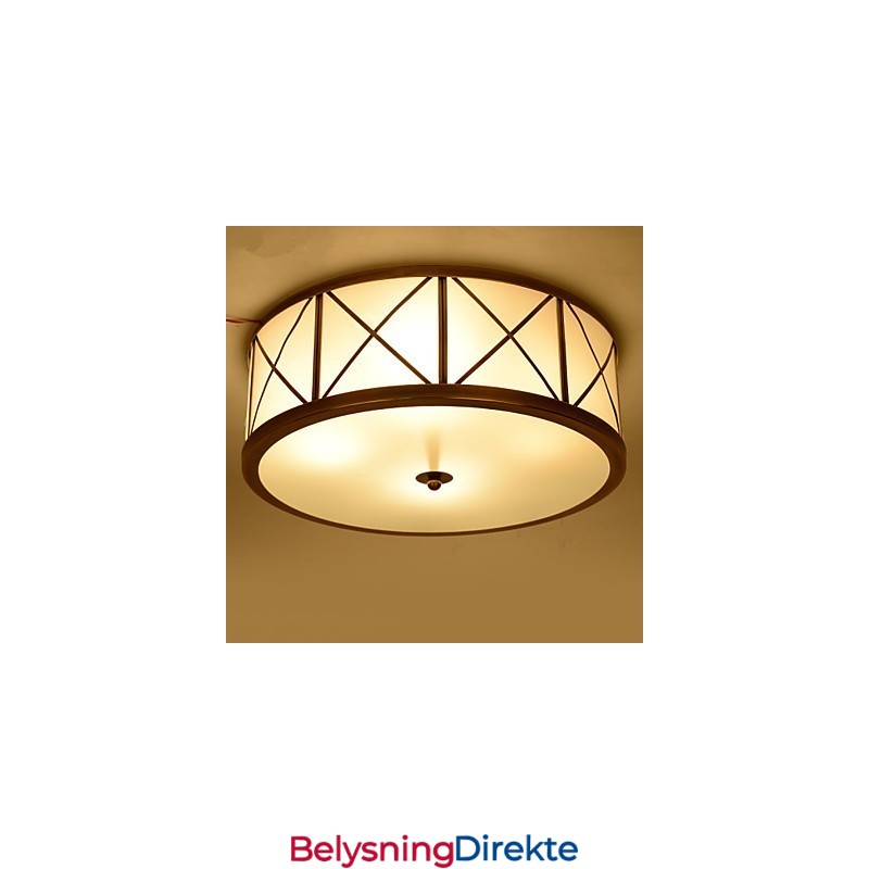 Tradisjonell Klassisk Rustikk Hytte Messing Metall Innfelt