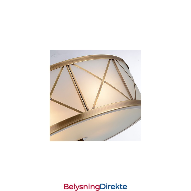 Tradisjonell Klassisk Rustikk Hytte Messing Metall Innfelt