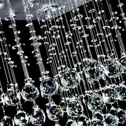 Moderne Samtidskunst Krystall Galvanisert Innfelt Montering