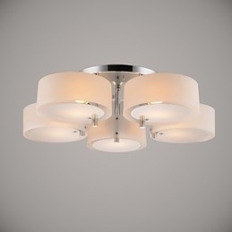 Innfelt Moderne Samtidsstil 5 Lys Taklampe Metall