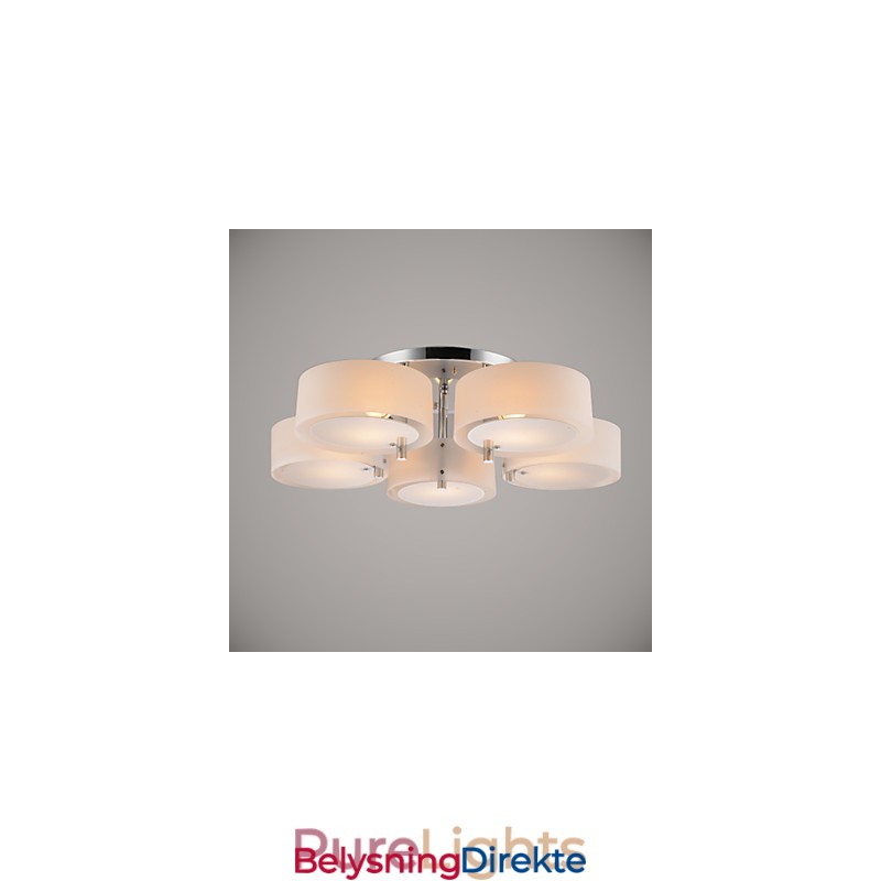 Innfelt Moderne Samtidsstil 5 Lys Taklampe Metall