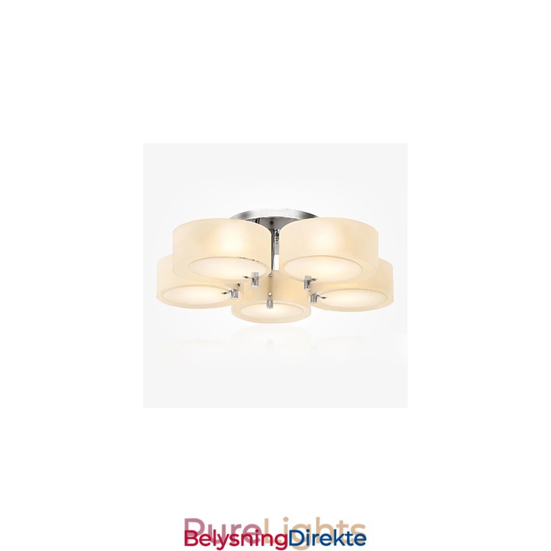 Innfelt Moderne Samtidsstil 5 Lys Taklampe Metall