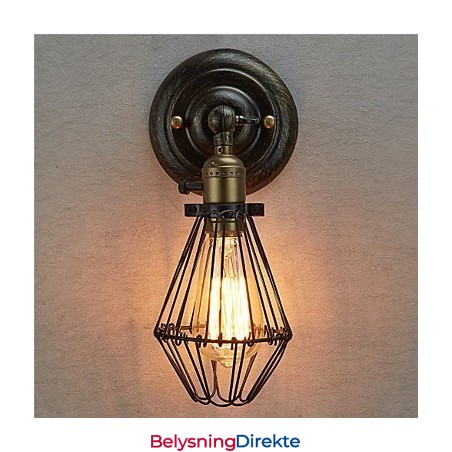 Industriell Vegglampe I Vintagestil Som Åpner Og Lukker, Loftsstil, Restaurerer Gamle Skikker