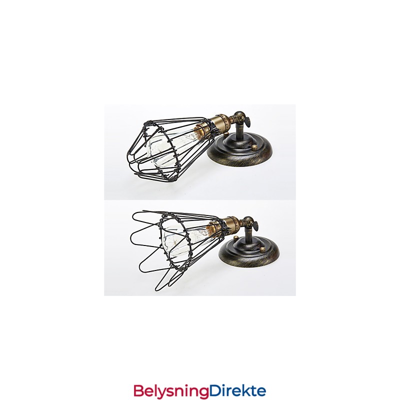 Industriell Vegglampe I Vintagestil Som Åpner Og Lukker, Loftsstil, Restaurerer Gamle Skikker