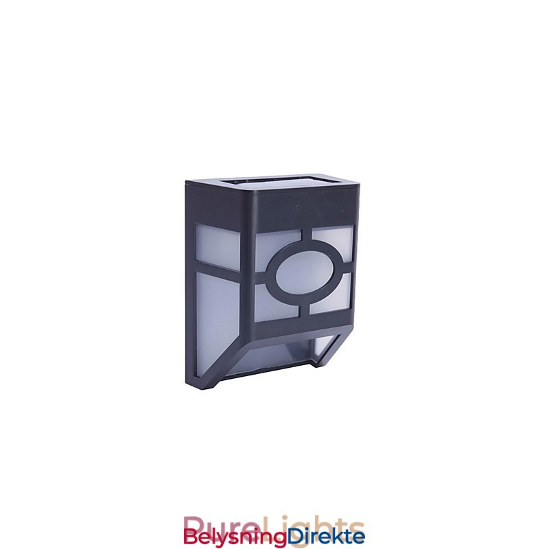 Varm Gul Soldrevet Veggmontert 2 Lanternelys Terrasselampe