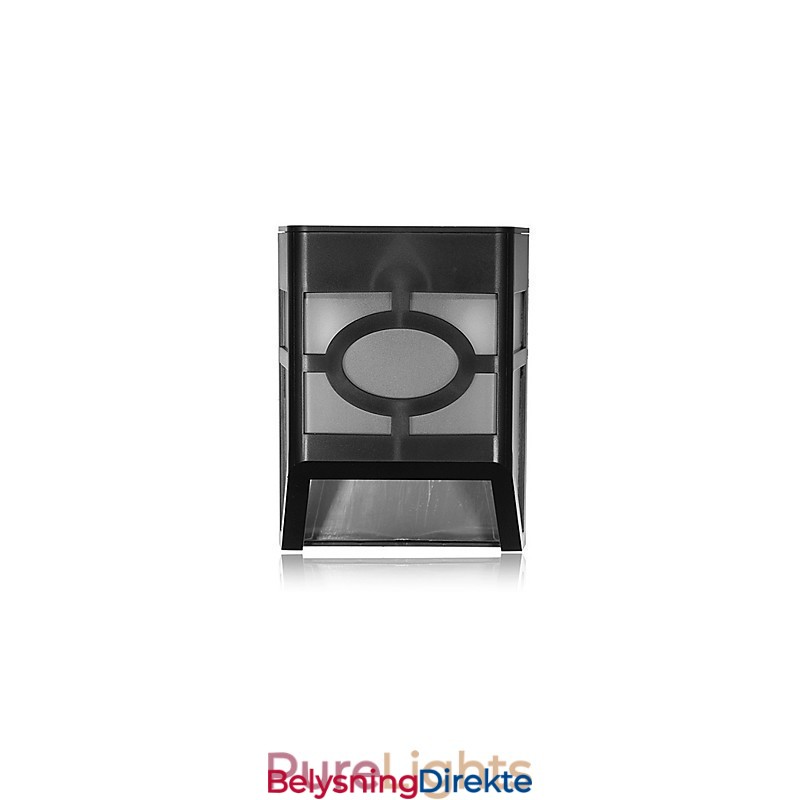 Varm Gul Soldrevet Veggmontert 2 Lanternelys Terrasselampe