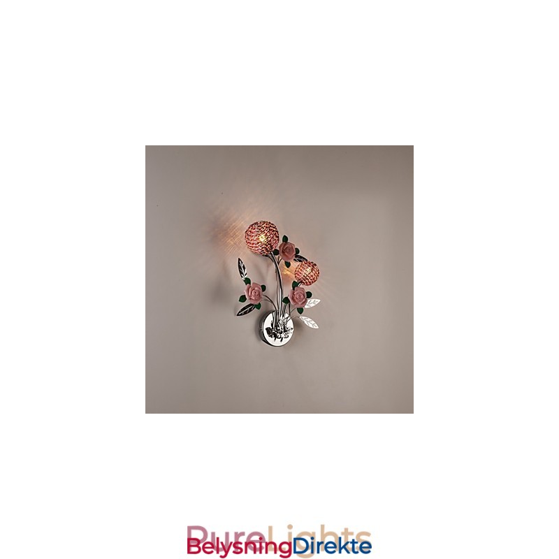 Vegglampe Krystall Moderne Samtids Metall