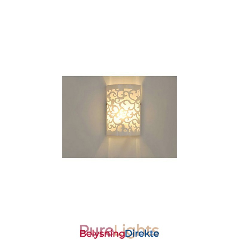 All Blue Høykvalitets Dekorasjon Av Utskårne Mønstre Eller Design På Treverksvegglampe