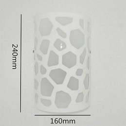 All Blue Høykvalitets Dekorasjon Av Utskårne Mønstre Eller Design På Treverksvegglampe