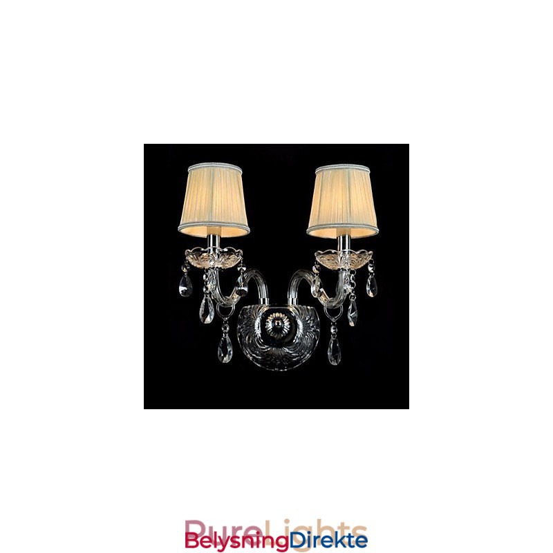 Krystall Mini Vegglampe Stearinlys Vegglamper Moderne Samtids Glass