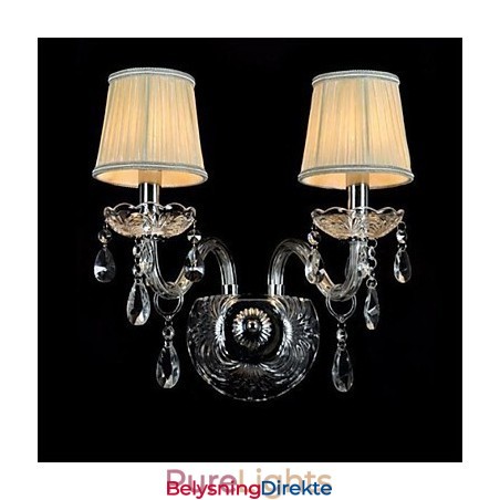 Krystall Mini Vegglampe Stearinlys Vegglamper Moderne Samtids Glass