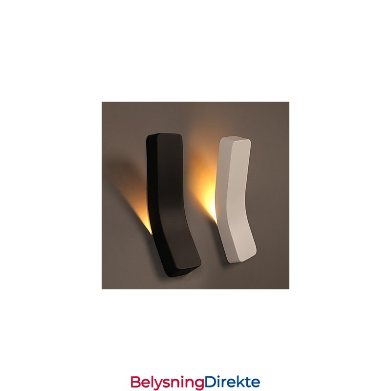 Kontraktert Og Moderne Kreativ Bøyd Smijernsvegglampe Med Strømlamper