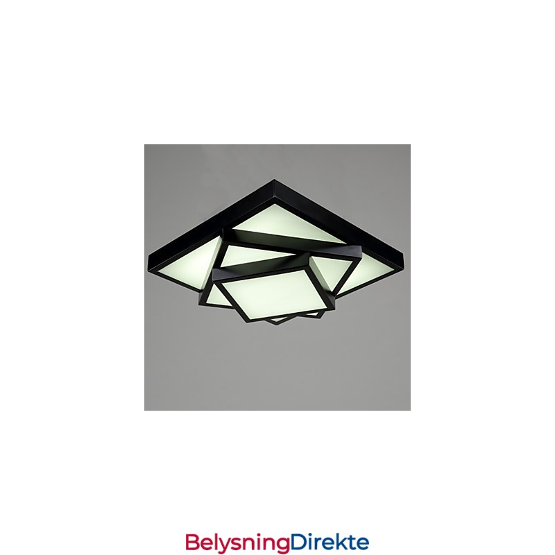 Firkantet, Innfelt Moderne Samtids Taklampe Metall