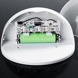 Soldrevet Lampe Utendørs Hagebelysning Automatisk Sensoraktivert Solcellelampe (Hvit)