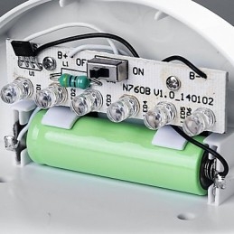 Soldrevet Lampe Utendørs Hagebelysning Automatisk Sensoraktivert Solcellelampe (Hvit)