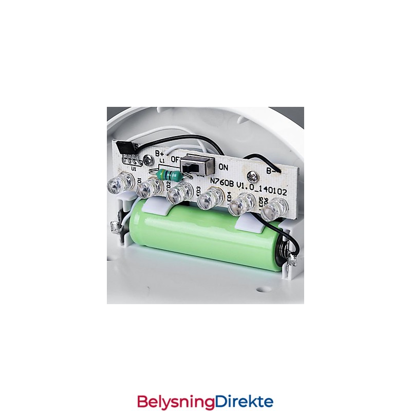 Soldrevet Lampe Utendørs Hagebelysning Automatisk Sensoraktivert Solcellelampe (Hvit)