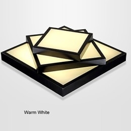 Firkantet, Innfelt Moderne Samtids Taklampe Metall