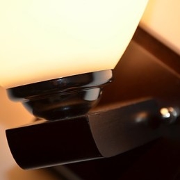 Vegglampe I Glass, Varm, Moderne Vegglampe Med Hodeende Til Seng