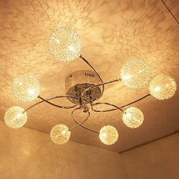 Moderne Samtidskunst Krystall Galvanisert Innfelt Montering