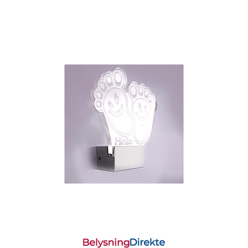 Akryl Vegglampe Pvc Lampelampe Chip Moderne Samtids Metall