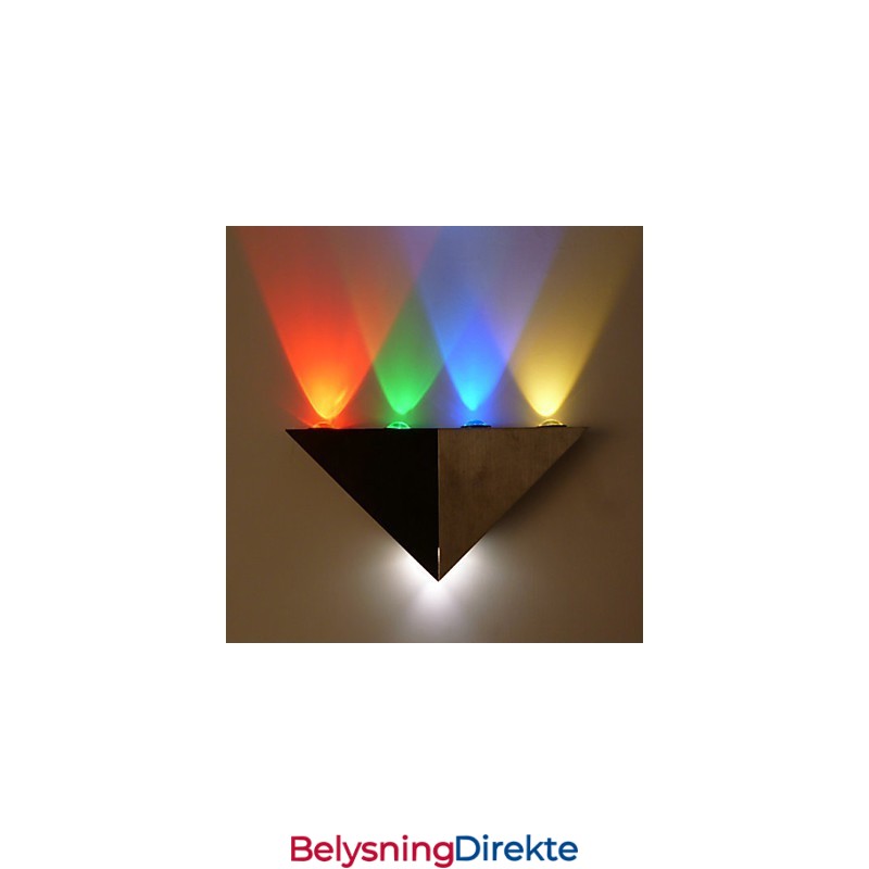 Multi T Fargetemperaturlampe Kreativ Barmodell Vegglampe I Metall