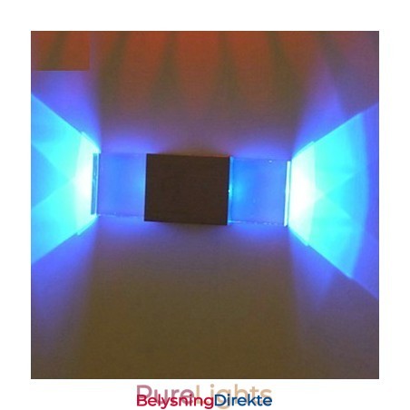 Firkantet Aluminiumsvegglampe Kreativ Barmodell Vegglampe Moderne Samtidsmetall