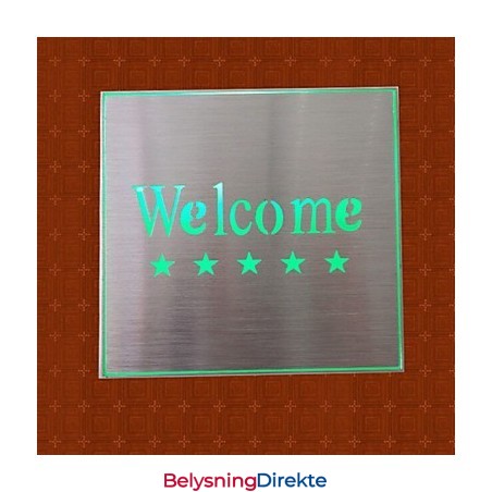 Hotel Market Velkomstindikatorlampe Kreativ Barmodell Vegglampe I Metall