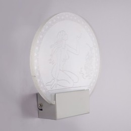 Akryl Vegglampe Pvc Lampe Lyschip Moderne Samtidsstil Metall 5W