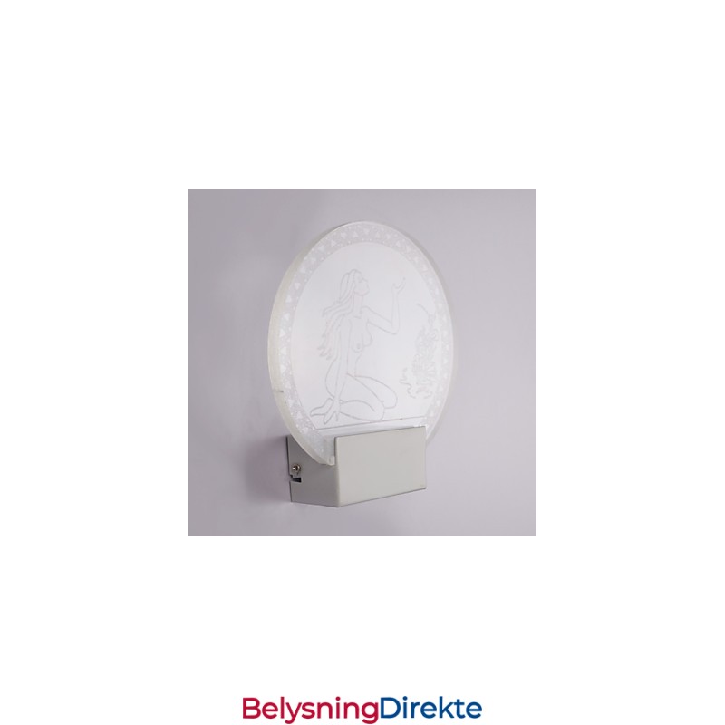 Akryl Vegglampe Pvc Lampe Lyschip Moderne Samtidsstil Metall 5W