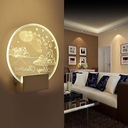 Akryl Vegglampe Pvc Vegglampe Moderne Samtids Metall