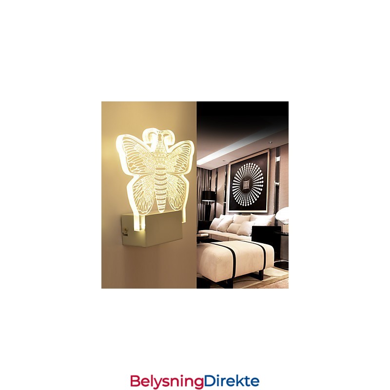 Akryl Vegglampe Pvc Vegglampe Moderne Samtids Metall