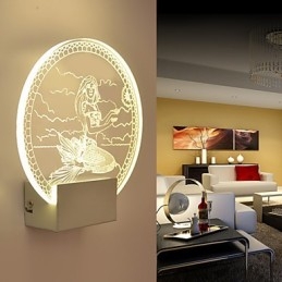 Akryl Vegglampe Pvc Vegglampe Moderne Samtids Metall