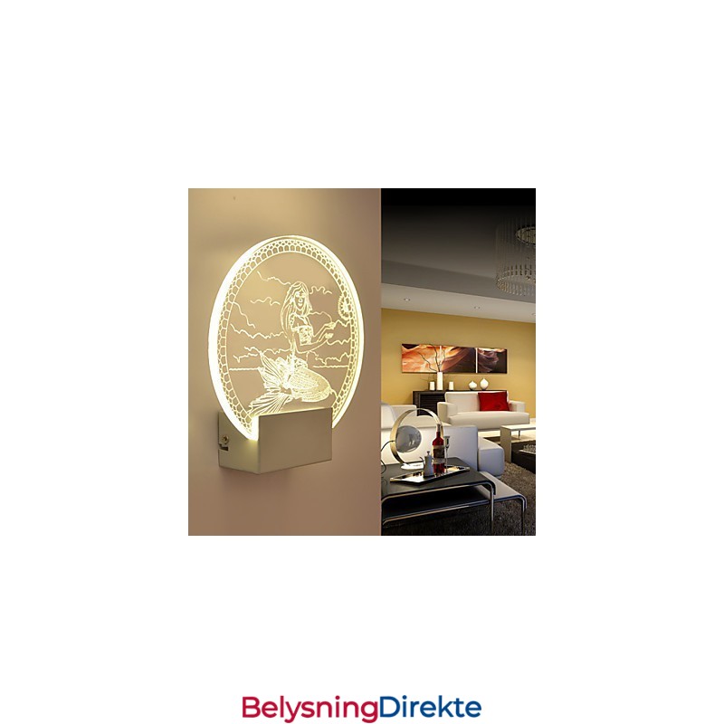 Akryl Vegglampe Pvc Vegglampe Moderne Samtids Metall