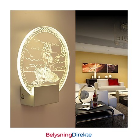 Akryl Vegglampe Pvc Vegglampe Moderne Samtids Metall