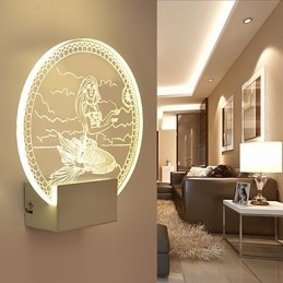 Akryl Vegglampe Pvc Vegglampe Moderne Samtids Metall