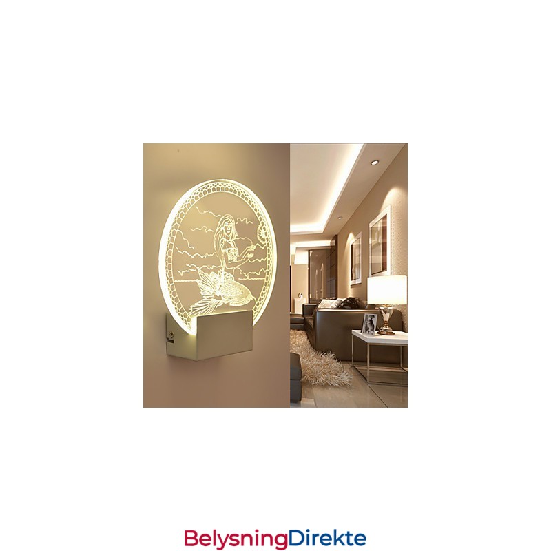 Akryl Vegglampe Pvc Vegglampe Moderne Samtids Metall