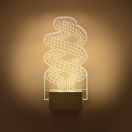 Akryl Vegglampe Pvc Lampelampe Chip Moderne Samtids Metall