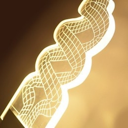 Akryl Vegglampe Pvc Lampelampe Chip Moderne Samtids Metall