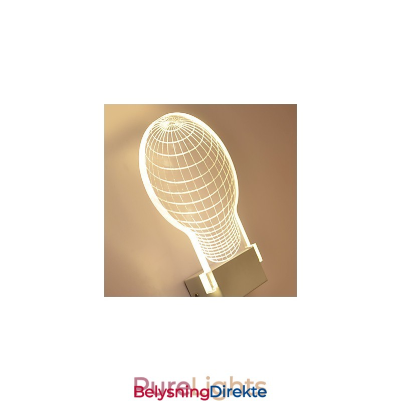 Akryl Vegglampe Pvc Lampelampe Chip Moderne Samtids Metall