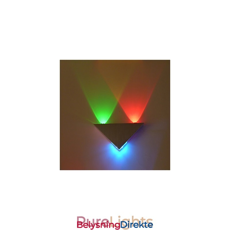 Multi T Fargetemperaturlampe Kreativ Barmodell Vegglampe I Metall