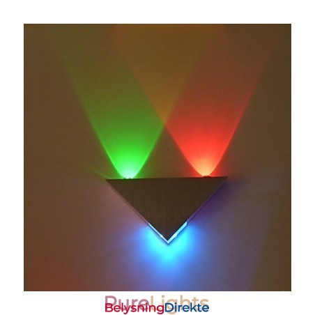 Multi T Fargetemperaturlampe Kreativ Barmodell Vegglampe I Metall