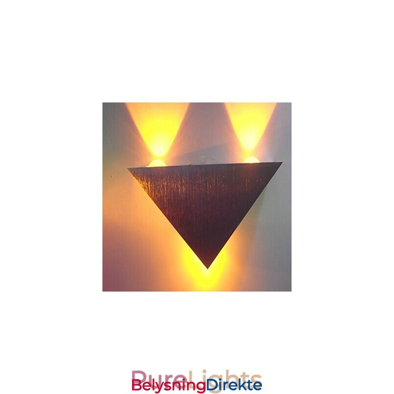 Multi T Fargetemperaturlampe Kreativ Barmodell Vegglampe I Metall