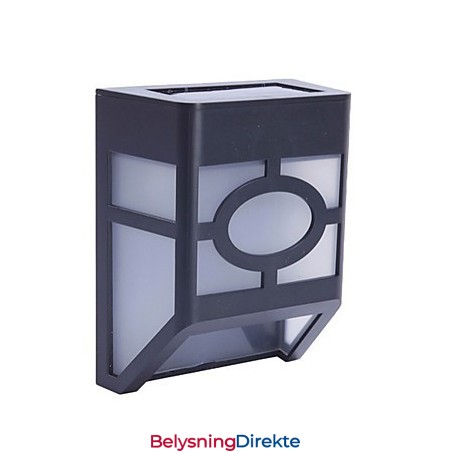 Varm Gul Soldrevet Veggmontert 2 Lanternelys Terrasselampe