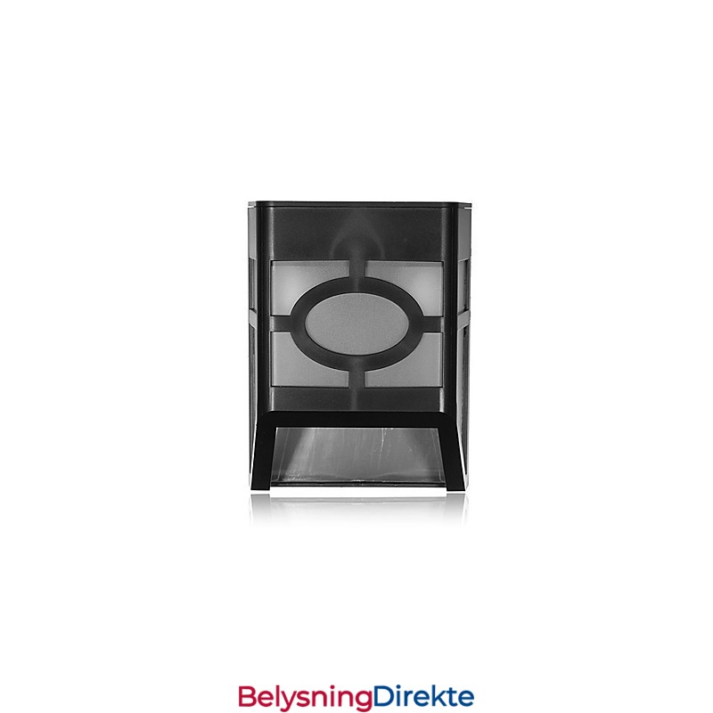 Varm Gul Soldrevet Veggmontert 2 Lanternelys Terrasselampe