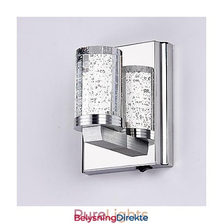 Mini Vegglampe 1 Lys Kunstnerisk Rustfritt Stål Med Stelebelegg