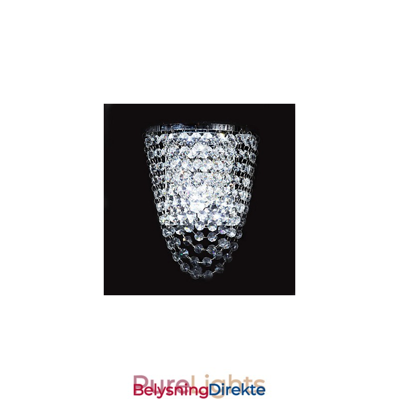 Krystall Vegglamper Moderne Samtids Metall