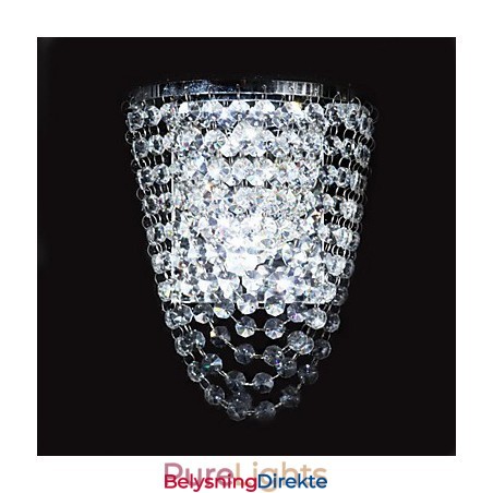 Krystall Vegglamper Moderne Samtids Metall